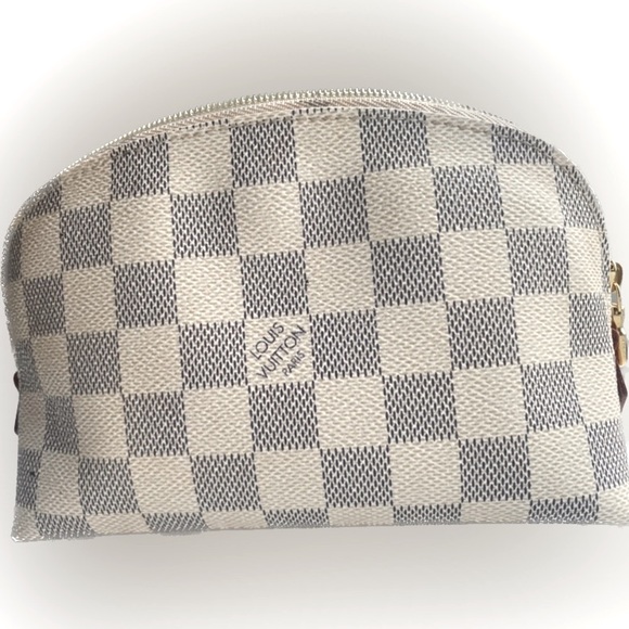 Louis Vuitton Handbags - Louis Vuitton Cosmetic Makeup Pouch Damier Azur Canvas Travel PM